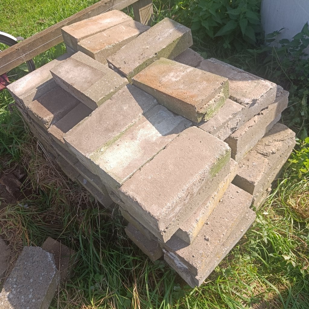 Gratis betonblokken 38x19x9, Bricolage & Construction, Enlèvement, Utilisé, Béton