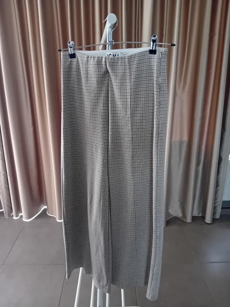 Broek meisje medium, Beige, Gedragen, Ichi, Ophalen