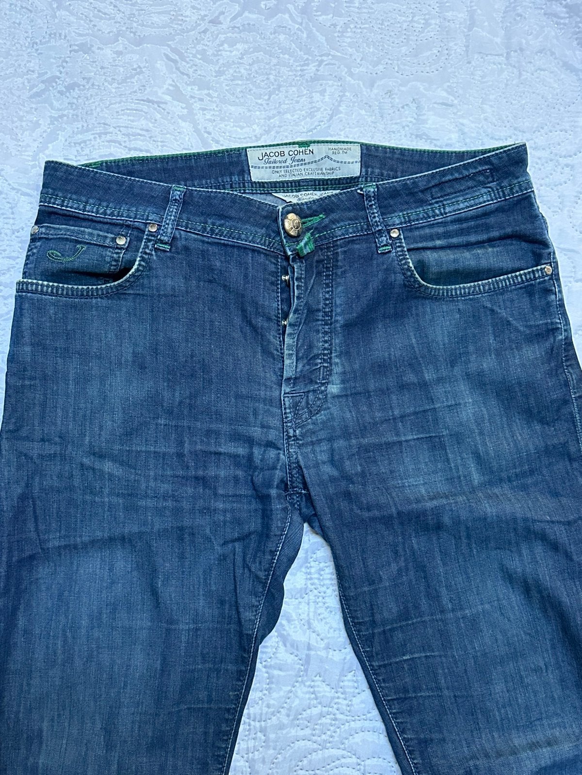 Jeans Luxe JACOB COHËN Style 688 (Uitstekende conditie), Verzenden, Zo goed als nieuw, Blauw, W32 (confectie 46) of kleiner
