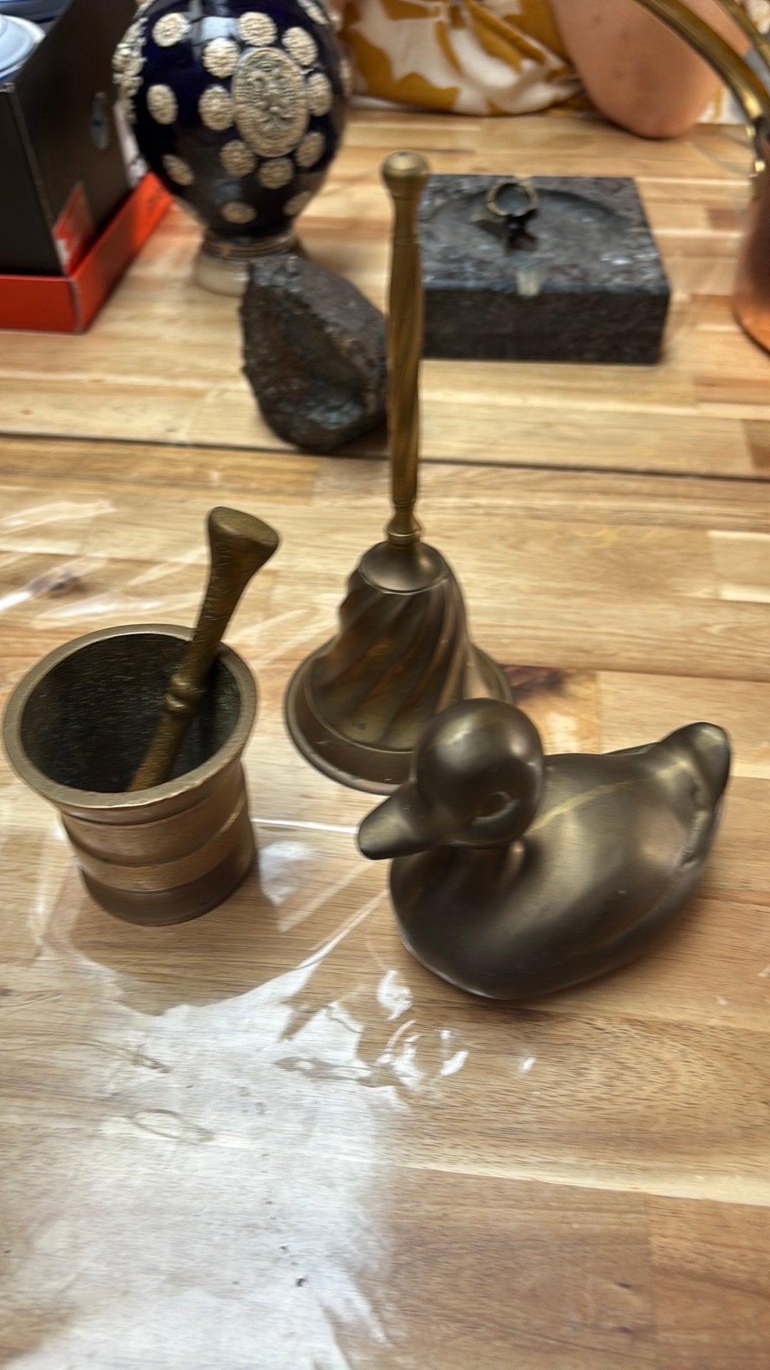 Lot objet en laiton, Antiquités & Art, Enlèvement ou Envoi