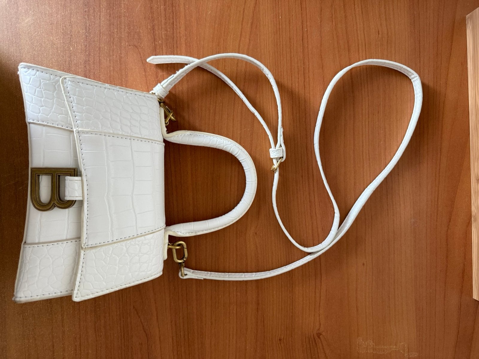 Balenciaga Sac à main Hourglass XS Blanc, Enlèvement ou Envoi, Neuf, Blanc, Sac à main