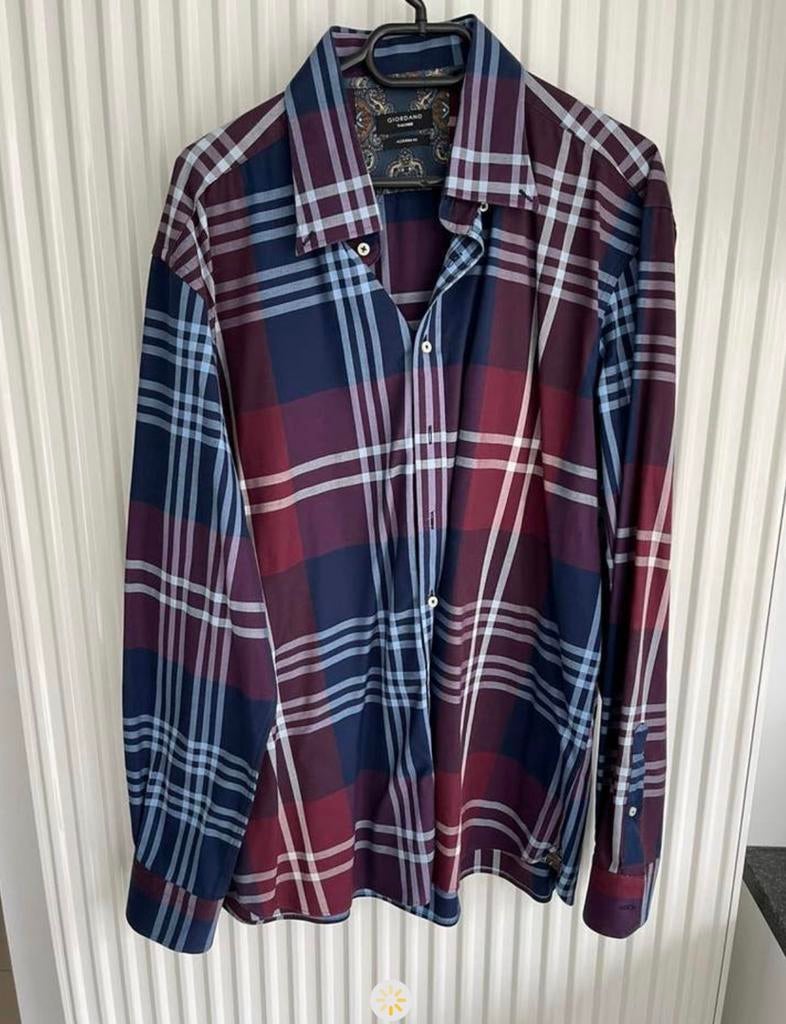 Prachtig Giordano Tailored Hemd - Modern Fit (Maat 45/46), Ophalen of Verzenden, Zo goed als nieuw