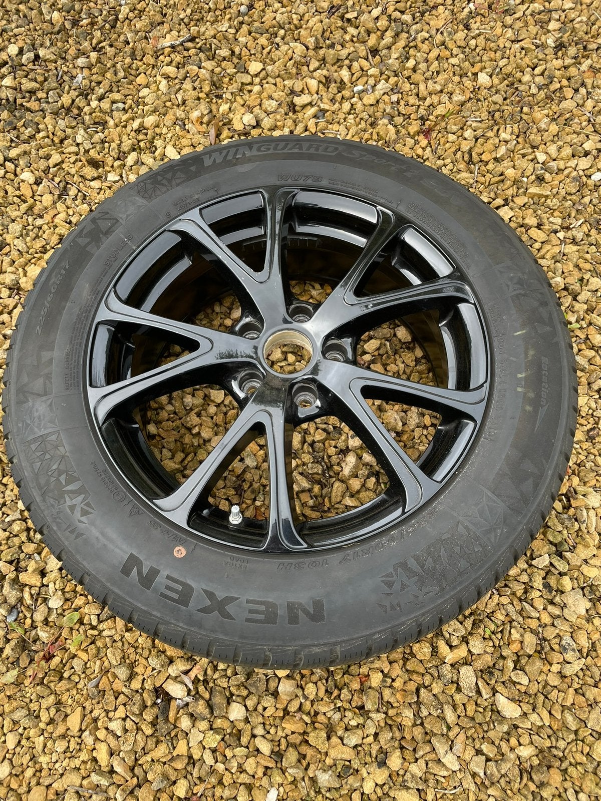 4 velgen + winterbanden - 225/60R17 voor SUV, Auto-onderdelen, Ophalen, Winterbanden, Band(en)