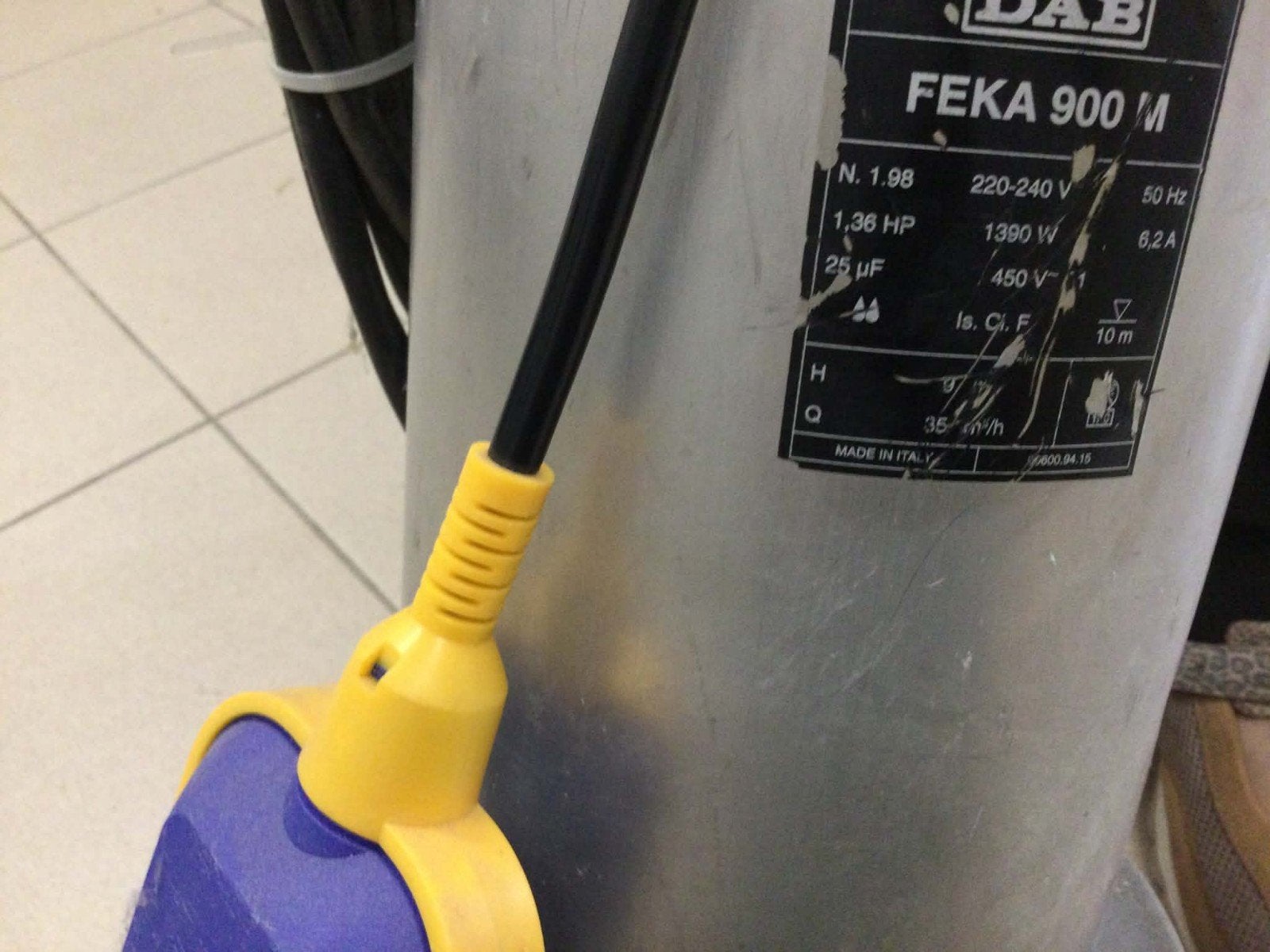 DAB dompelpomp, Ophalen, Gebruikt