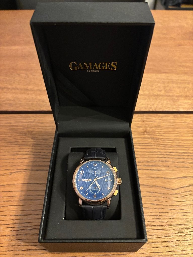 heren horloge gagames mystique, Bijoux, Sacs & Beauté, Montre-bracelet, Autres marques, Enlèvement ou Envoi, Cuir