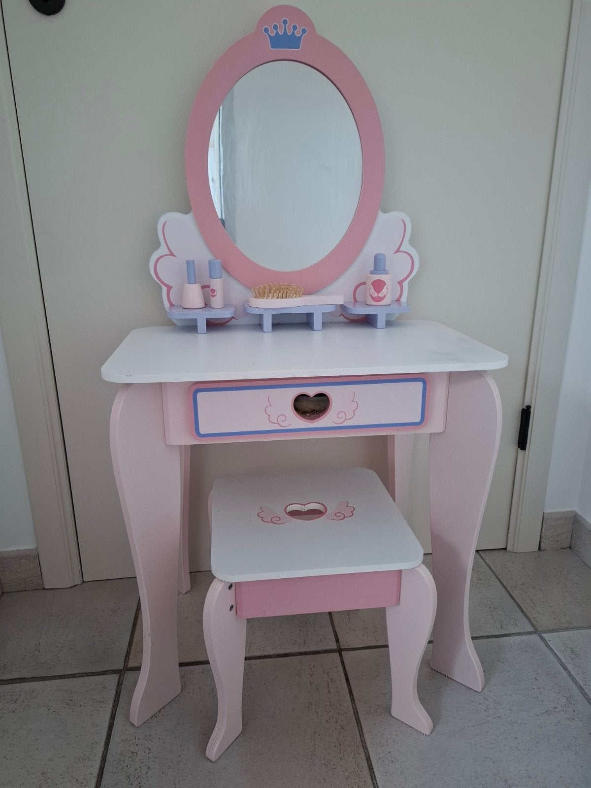 Make up tafeltje met stoel en accesoires, Kinderen en Baby's, Ophalen, Gebruikt