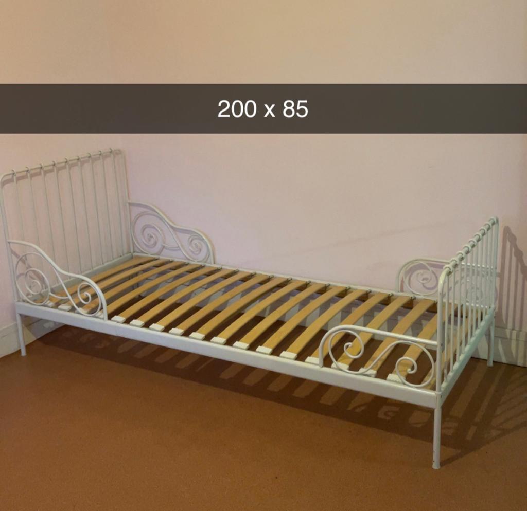 Bed, Ophalen of Verzenden, Gebruikt, Lattenbodem