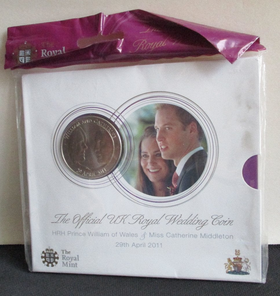 2011: Huwelijk Prins William & Catherine Middleton -29 April, Postzegels en Munten, Verzenden, Overige landen, Losse munt