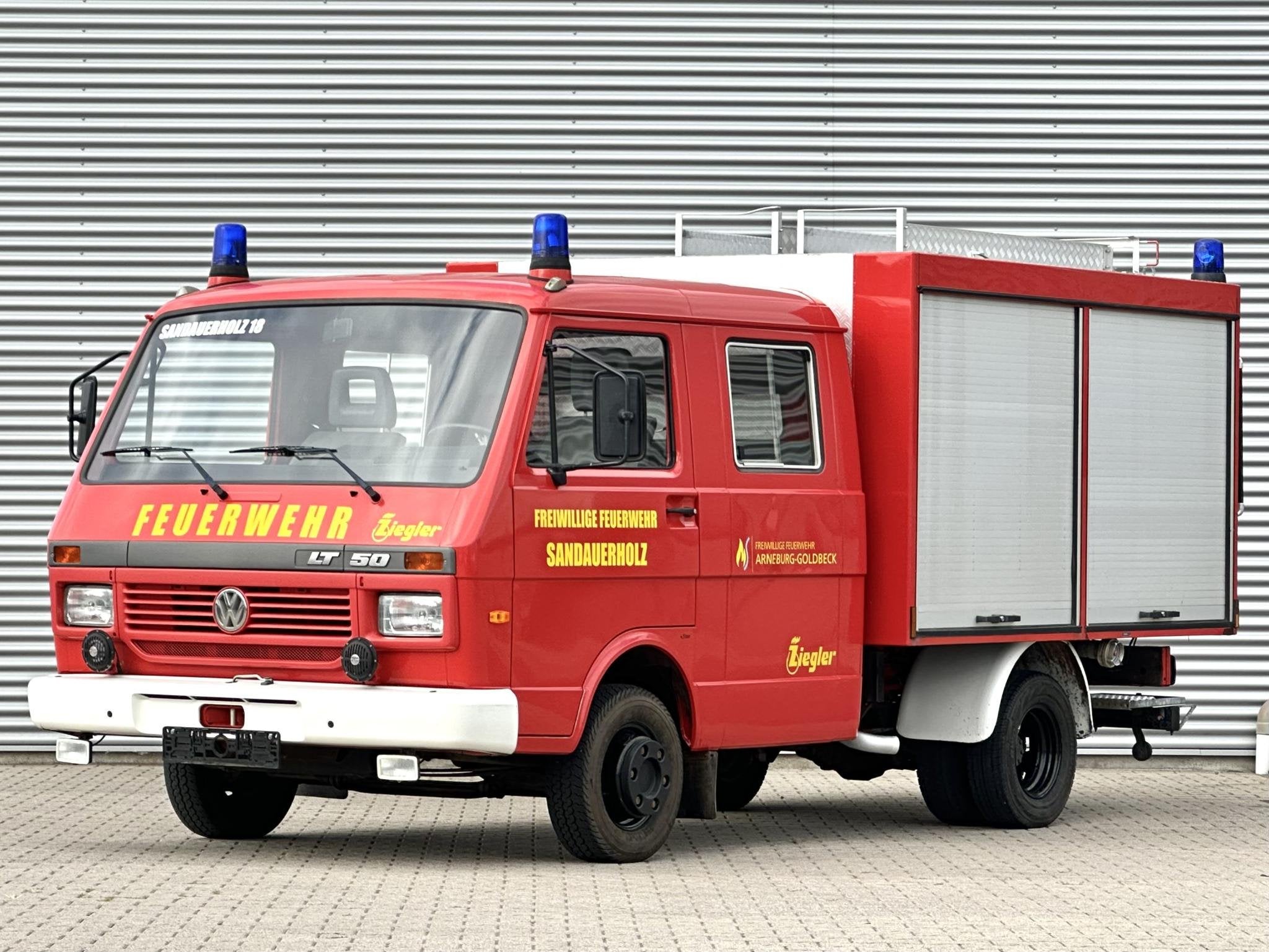 Volkswagen LT LT50 Blusvoertuig brandweerwagen brandweerauto, Auto's, Bestelwagens en Lichte vracht, Te koop, Trekhaak, Volkswagen