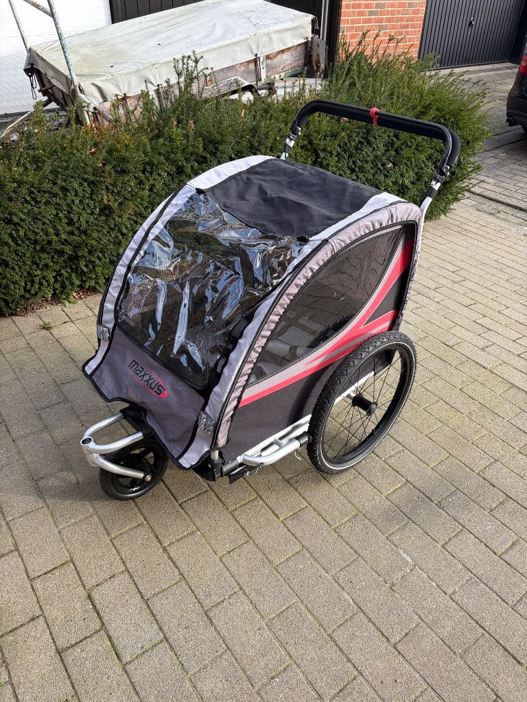 Maxxus fietskar 4 x gebruikt, Fietsen en Brommers, Fietsaccessoires | Aanhangwagens en Karren, Zo goed als nieuw, Kinderkar, Ophalen