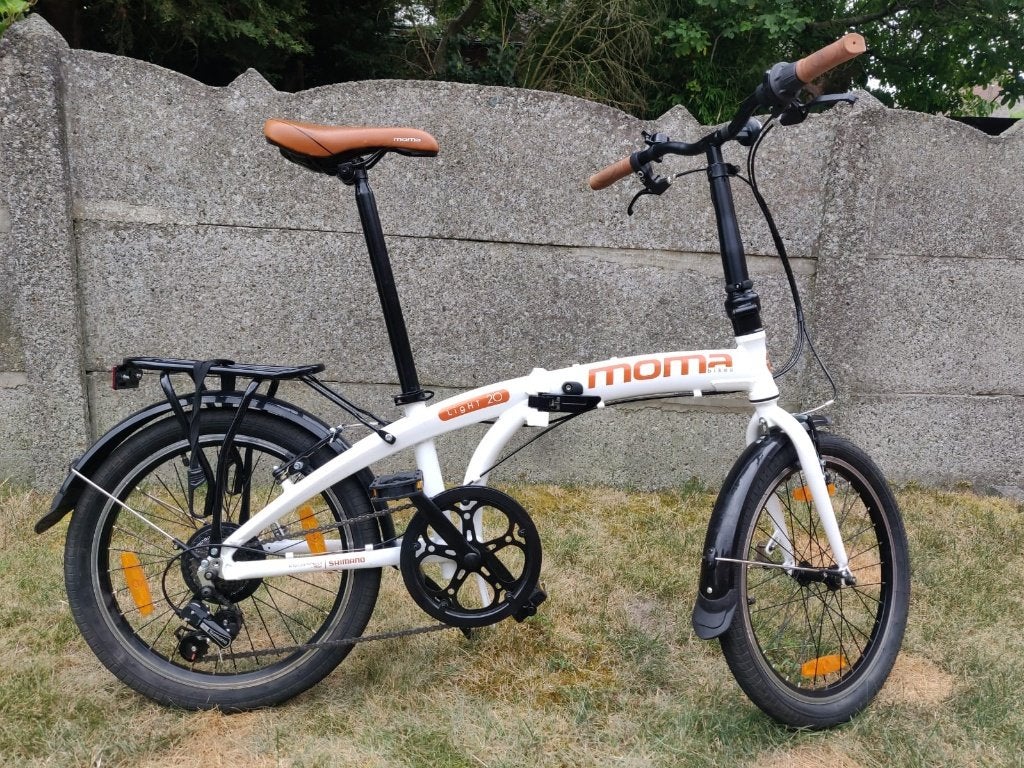 Plooifiets Moma 20", Gebruikt, Velgrem, Versnellingen, Ophalen