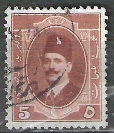 Egypte 1923/1924 - Yvert 86 - Koning Fouad I (ST), Postzegels en Munten, Verzenden, Egypte, Gestempeld