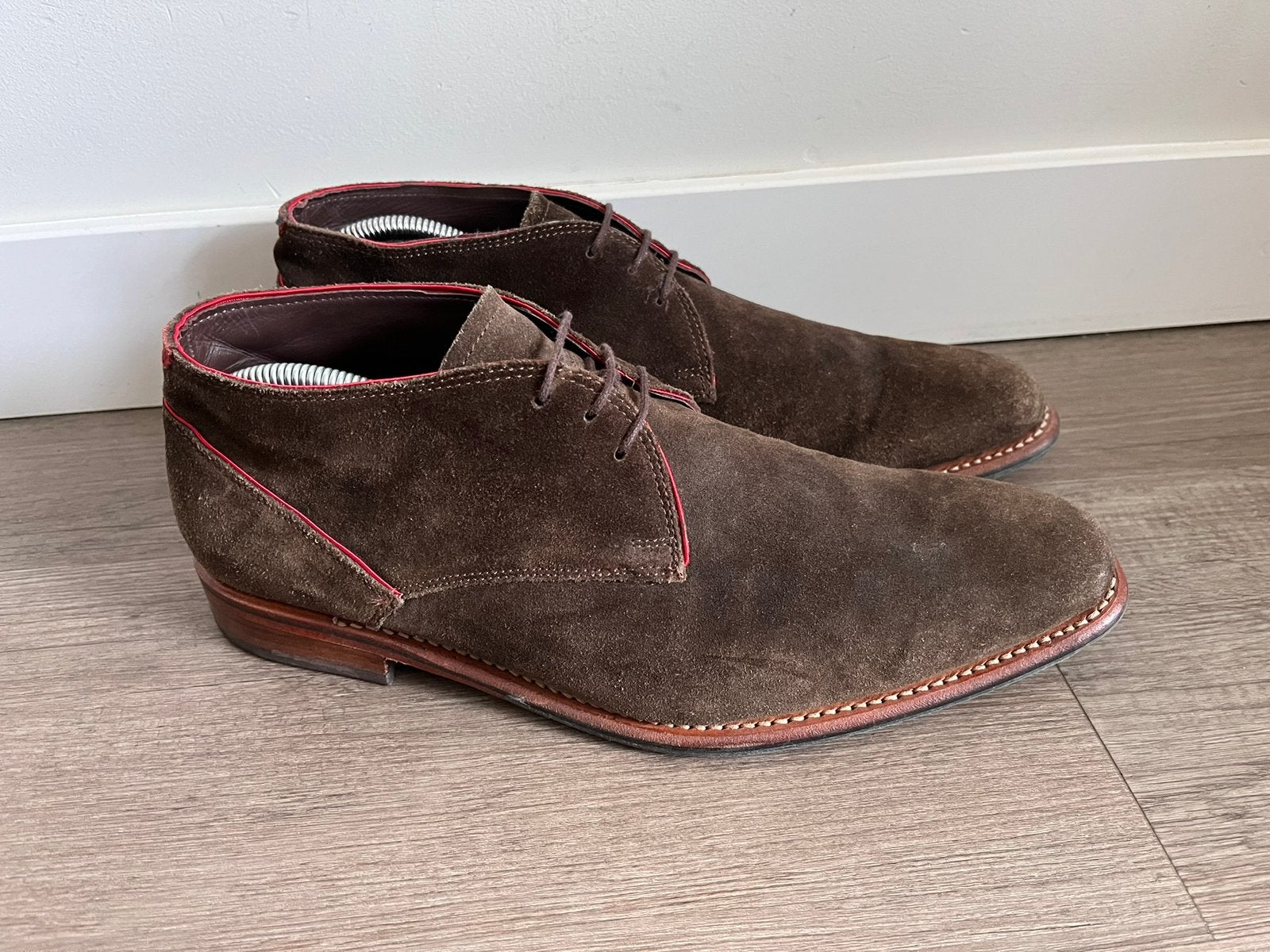 Floris van Bommel herenschoenen maat 8.5 / 42.5 H, Ophalen of Verzenden, Zo goed als nieuw, Bruin, Veterschoenen