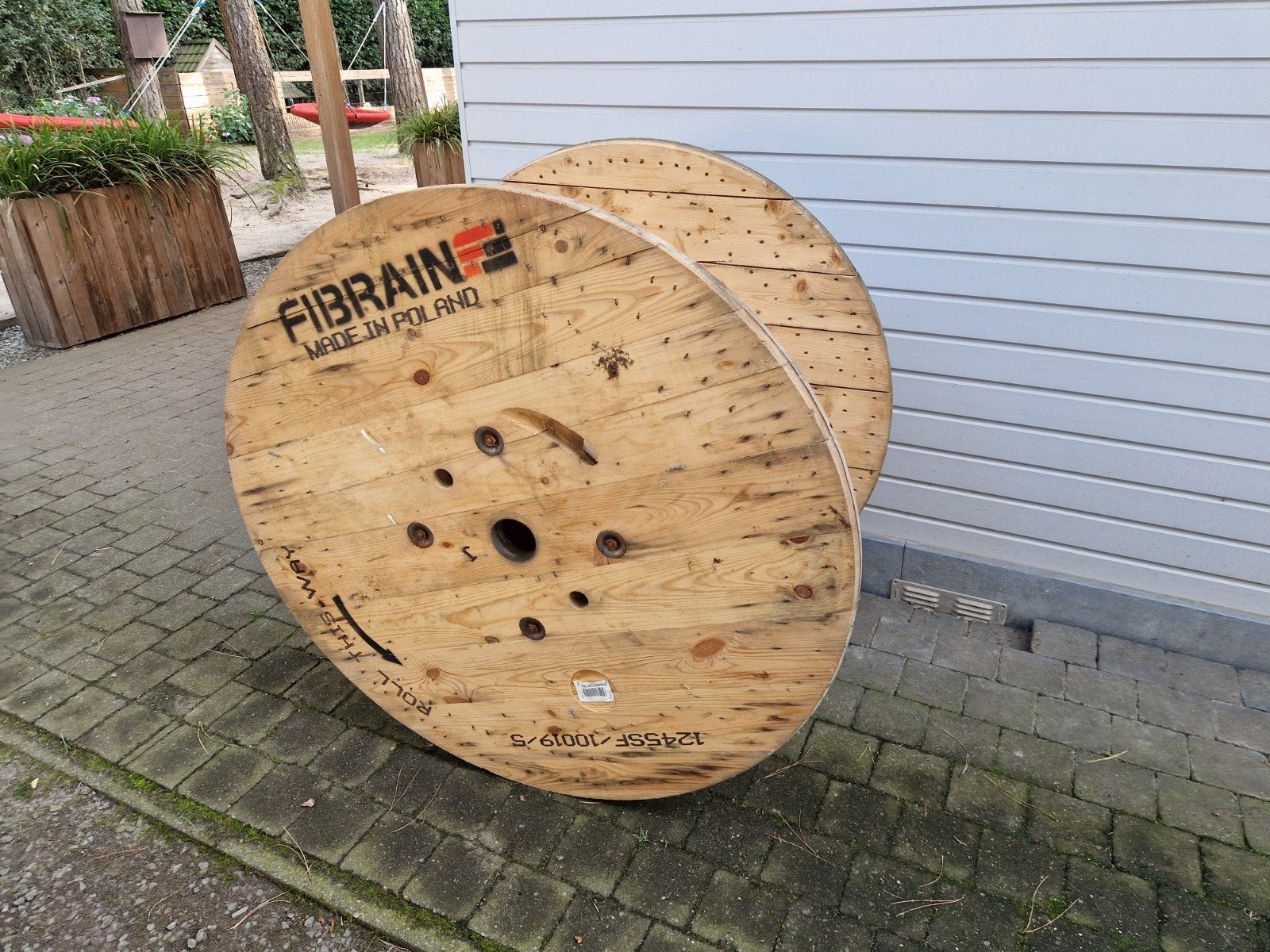 houten haspel 120cm op 80 hoog  0472109098, Ophalen