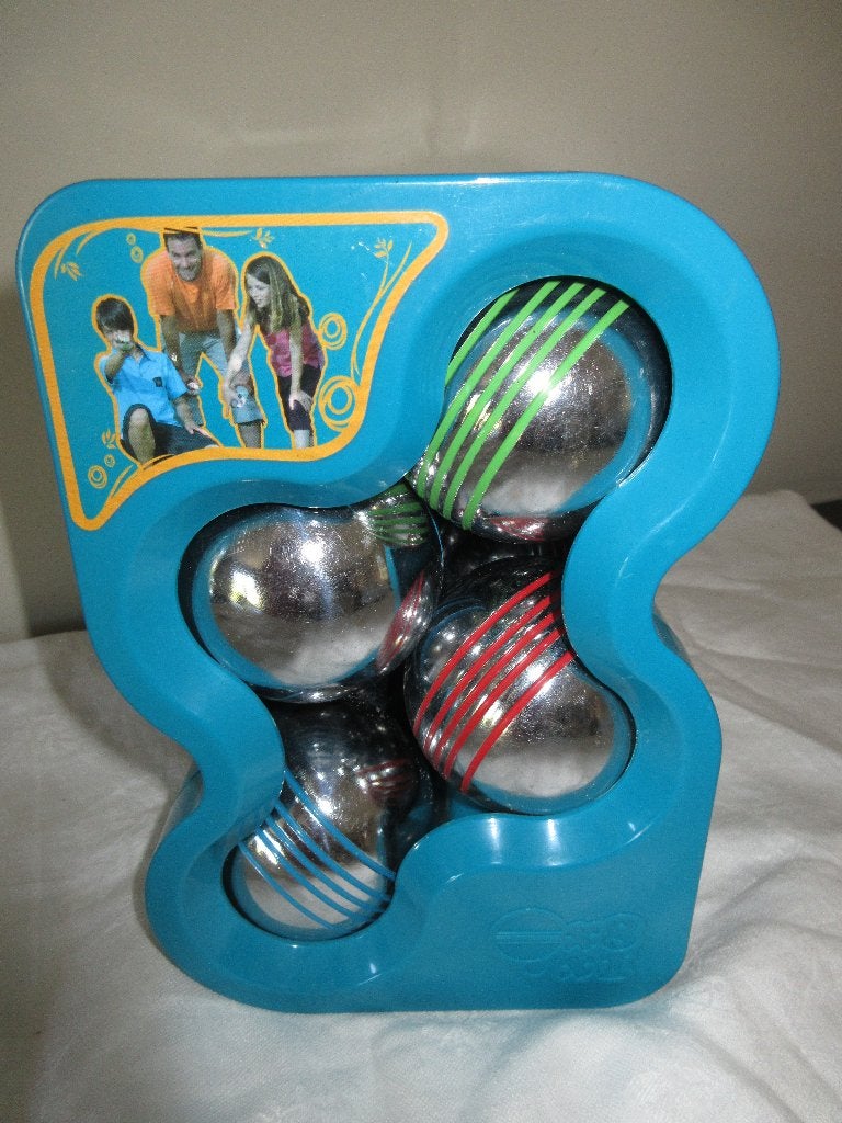 Set de 8 balles de pétanque GEOLOGIC KIT 8BC dans boîte, Enlèvement