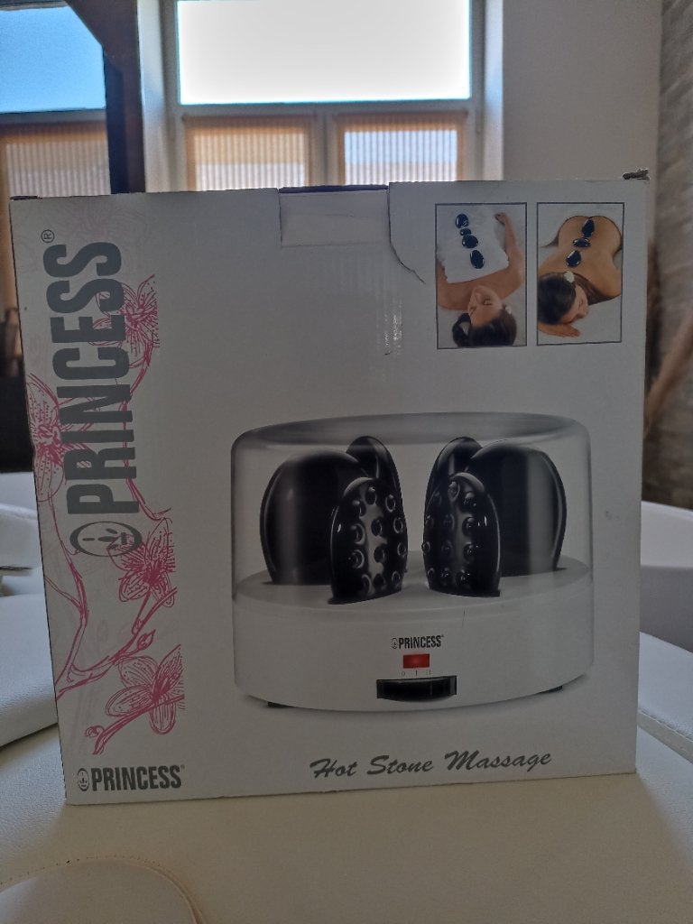 Pierres de massage chauffantes.Marque Princesse, Enlèvement, Utilisé, Pierres chaudes