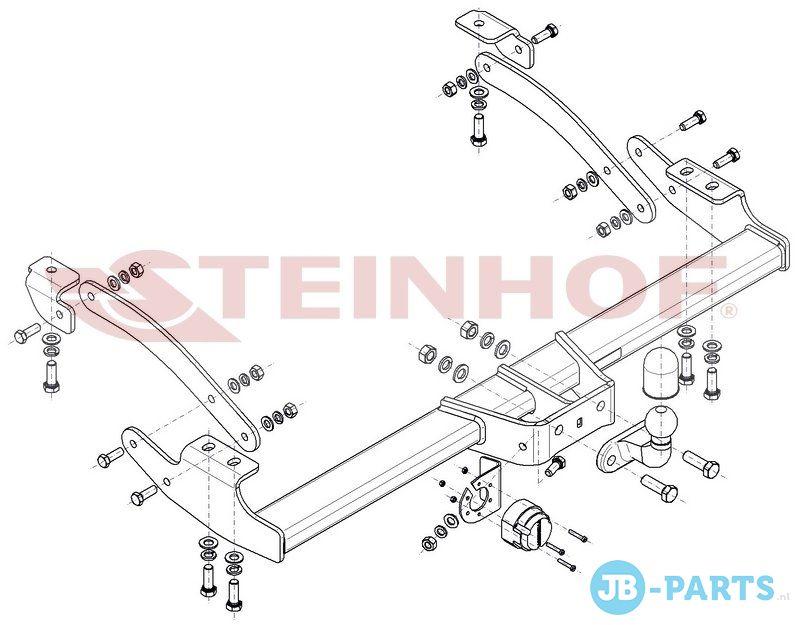 Vaste trekhaak Fiat Talento Bestelwagen tussen 2016-2020, -, -, -