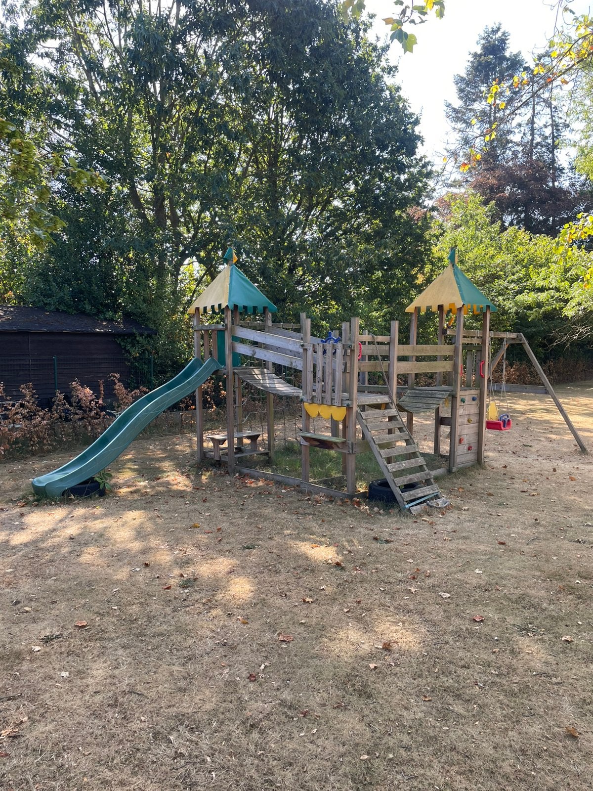 Houten speeltuin, Ophalen, Gebruikt, Schommel
