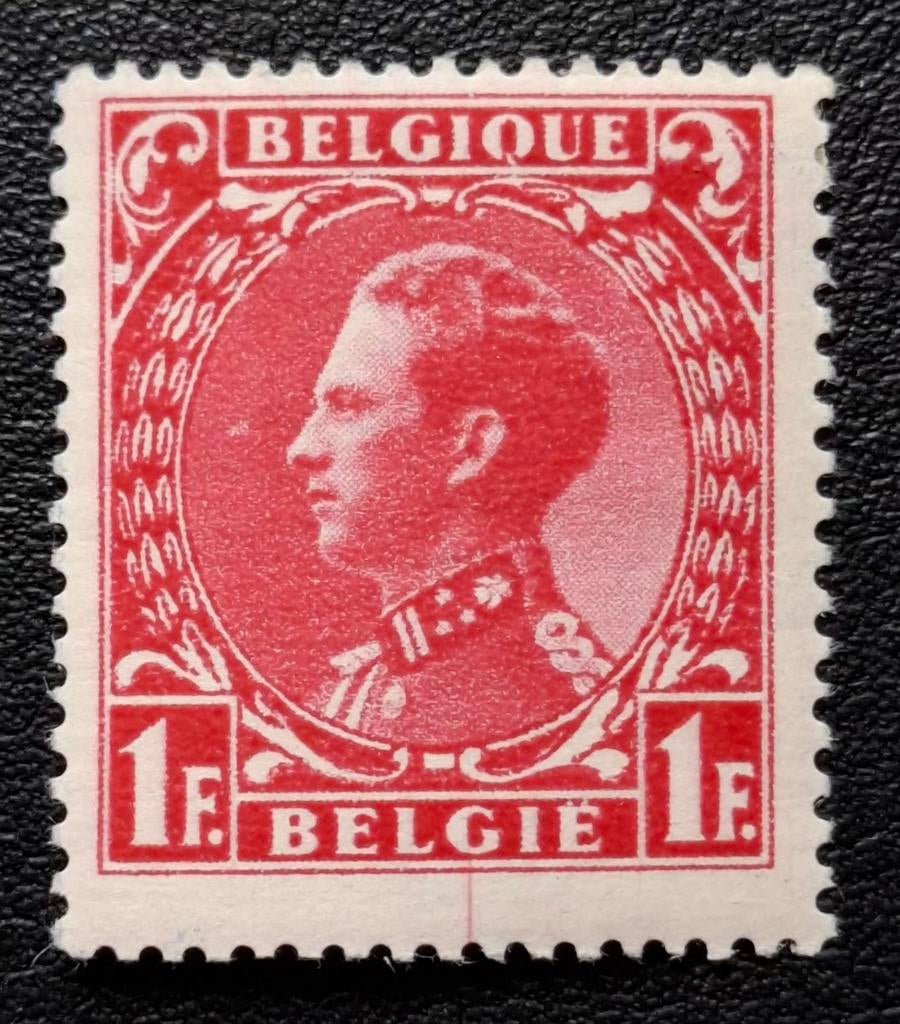 België: OBP 403a * Leopold III met profiel naar links 1934., Spoor van plakker, Koninklijk huis, Orginele gom, Ophalen of Verzenden
