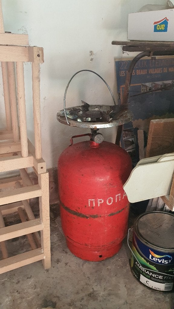 vieilles bouteilles de gaz, Enlèvement, Utilisé, Zie foto