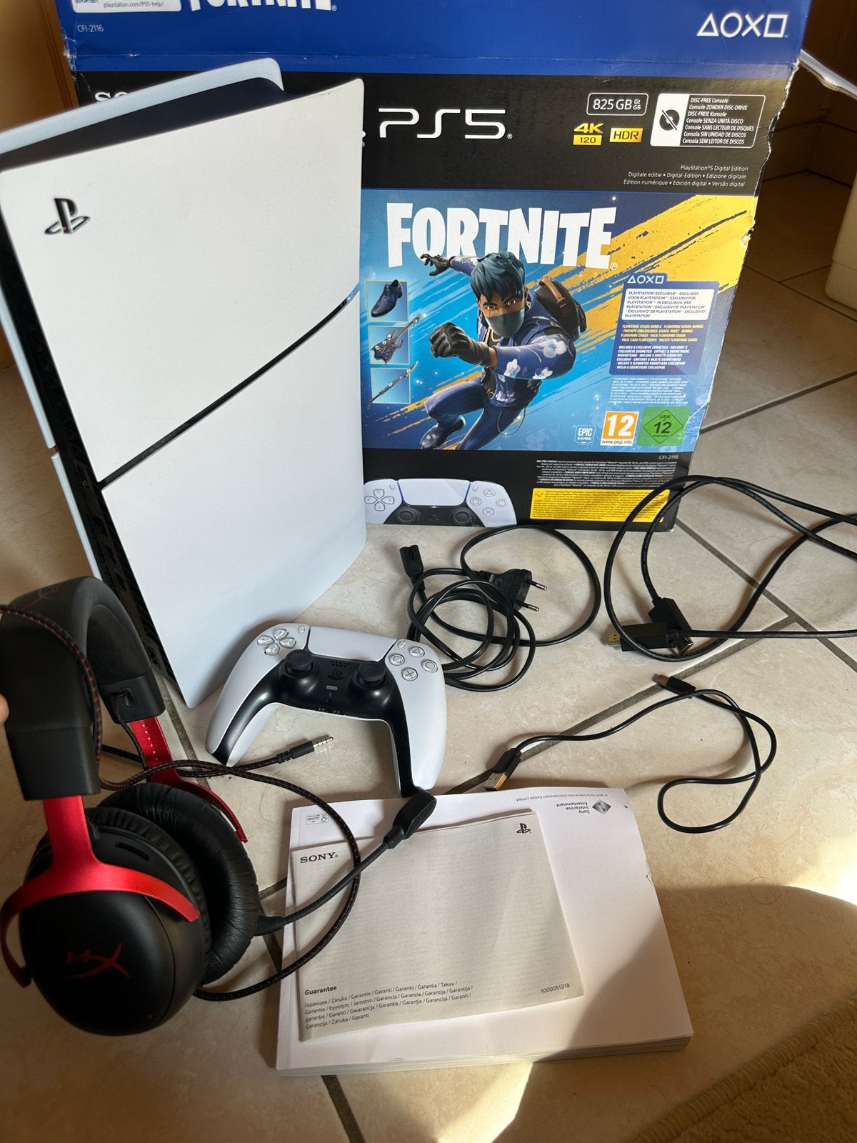 Sony PlayStation 5 Slim digital edition 825GB met factuur, Ophalen of Verzenden, Zo goed als nieuw, Playstation 5 Digital