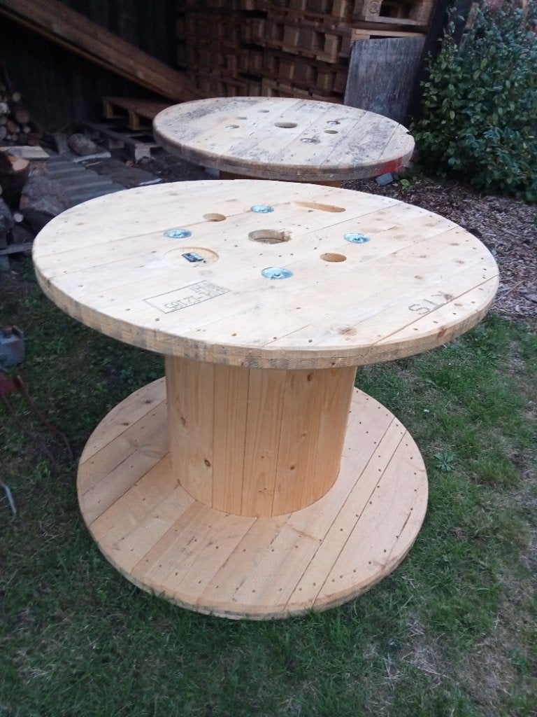 Haspels, bobijn,kabelhaspel, tuintafel, Tuin en Terras, Ophalen, Zo goed als nieuw, Hout