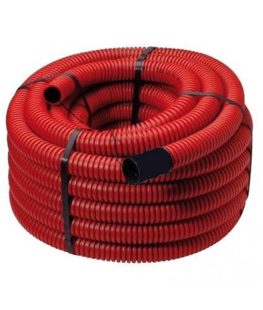 Mantelbuis PE 75mm prijs per rol 50m ROOD, Verzenden
