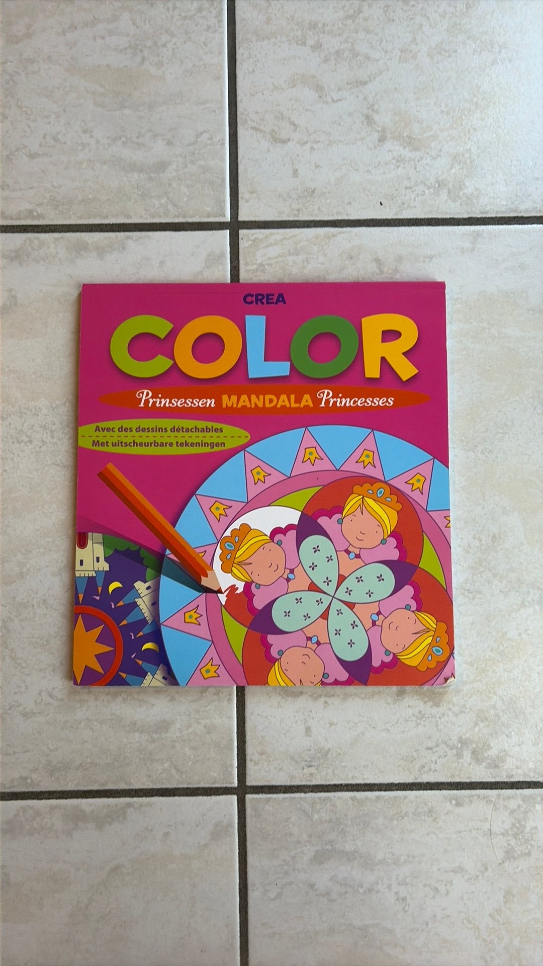Crea color ~ prinsessen mandala, Verzenden, Nieuw, Papier, Schets- of Tekenboek