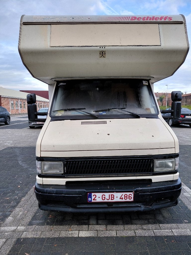 Camper Dethleffs 1992, Caravanes & Camping, Camping-cars, 6 à 7 mètres, Siège standard, Toilette à cassette, Fiat