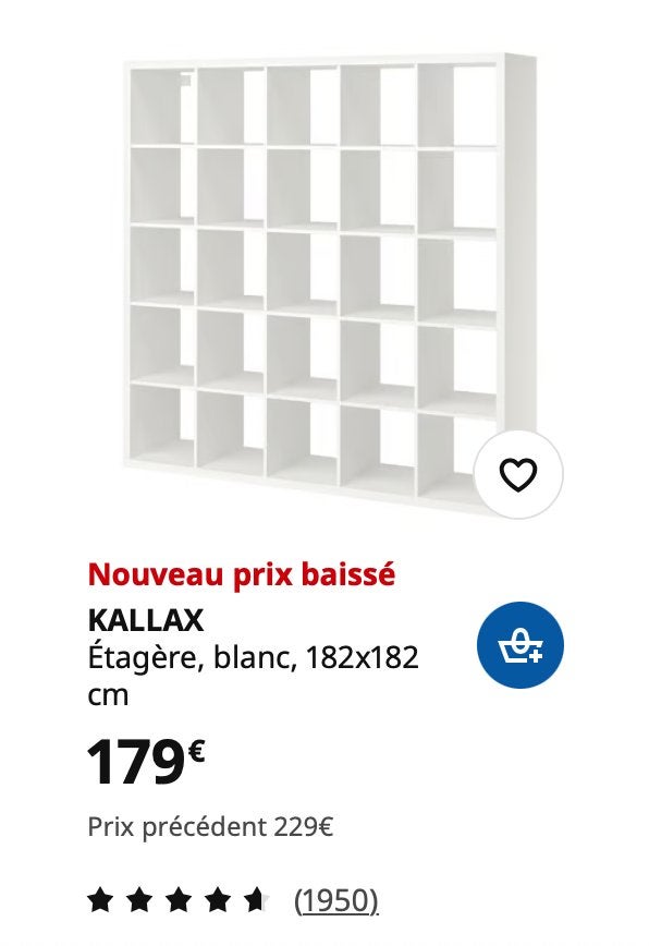 GRATIS==>5/9 vanaf =50 Kallax IKEA- Expedit 5x5 = 25 dozen, Ophalen, Gebruikt