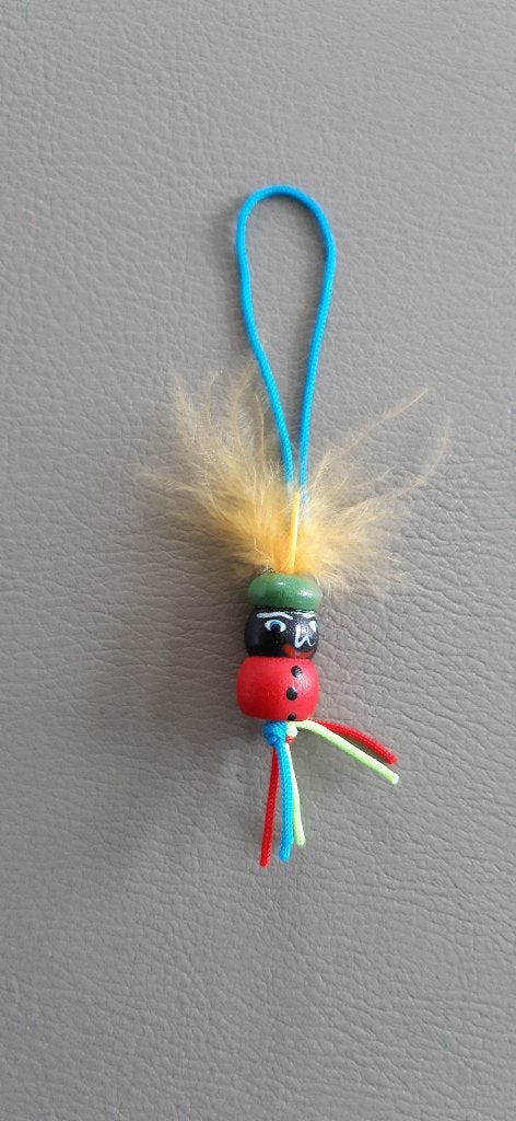 zwarte piet gelukspopje / gelukspoppetje hout 2cm, Ophalen of Verzenden, Nieuw