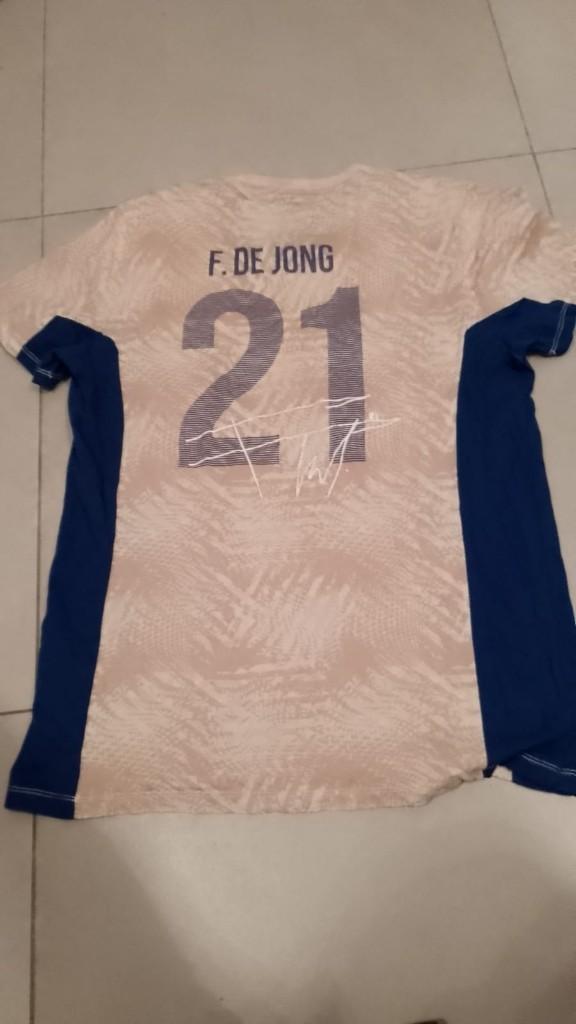 voetbal t shirt Barcelona maat XL - 21 De Jong (n-officieel), Sport en Fitness, Voetbal, Maat XL, Ophalen of Verzenden, Shirt