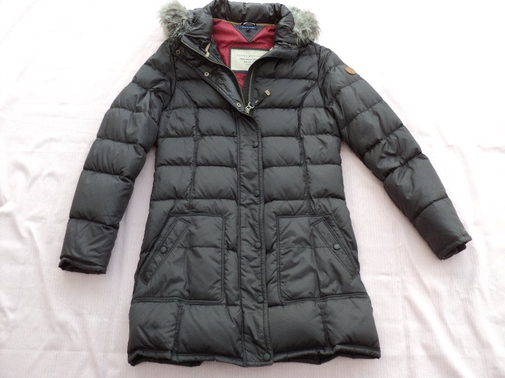 Veste d'hiver Tommy Hilfiger (taille L), Gris, Enlèvement ou Envoi, Comme neuf, Taille 38/40 (M)