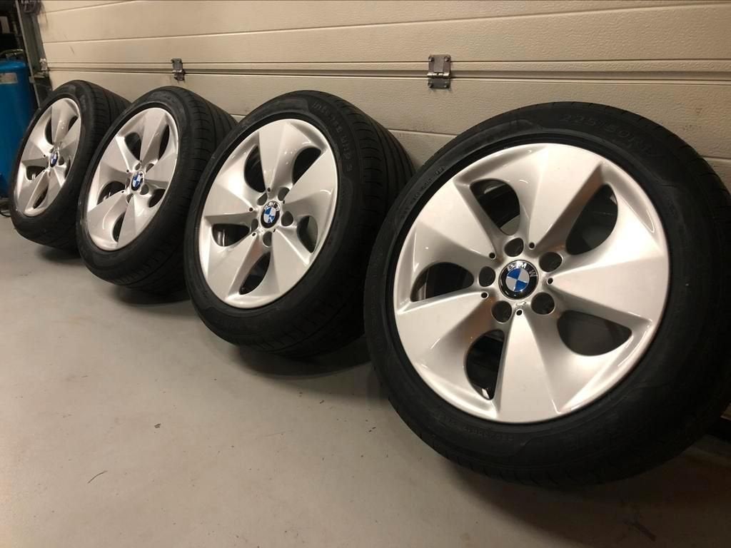 17inch Originele BMW Velgen Style 363! A-Merk Band E46E90F30, Auto-onderdelen, Banden en Velgen, Gebruikt, -, -, Banden en Velgen