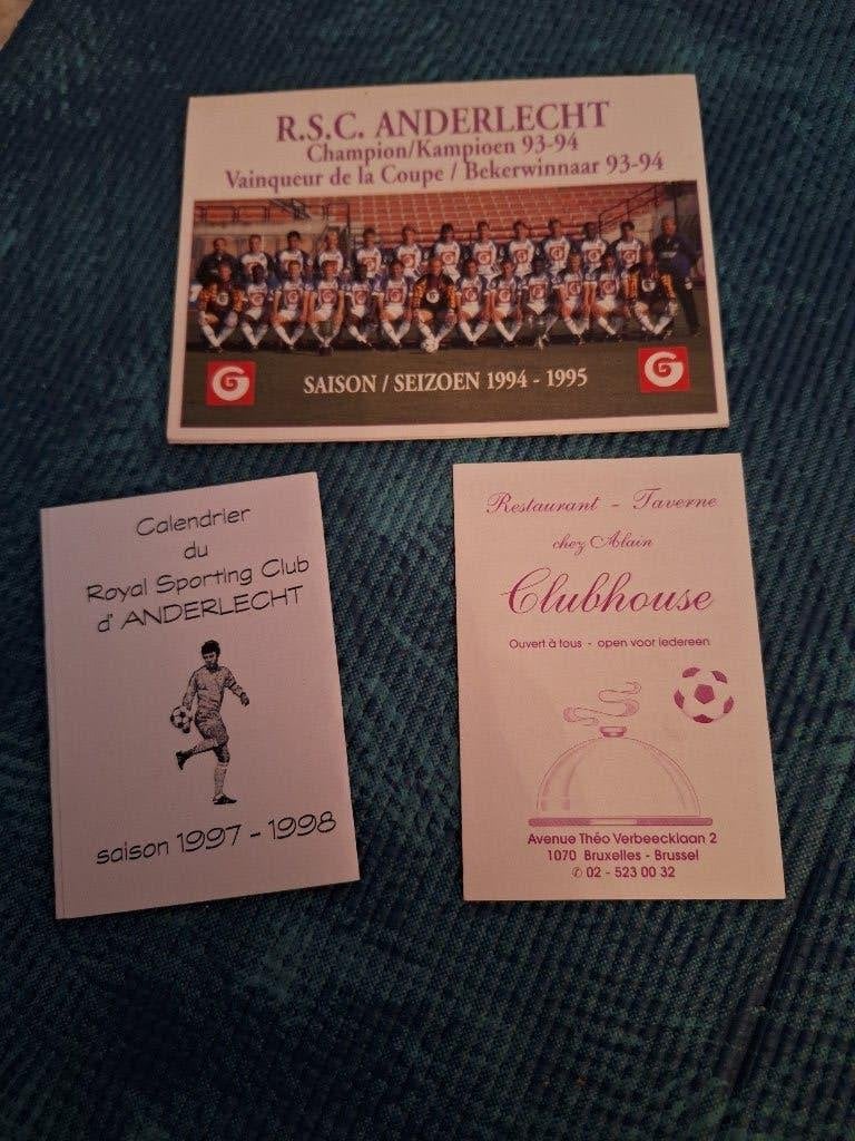 Anderlecht, 3 oude kalenders, Verzamelen, Ophalen of Verzenden