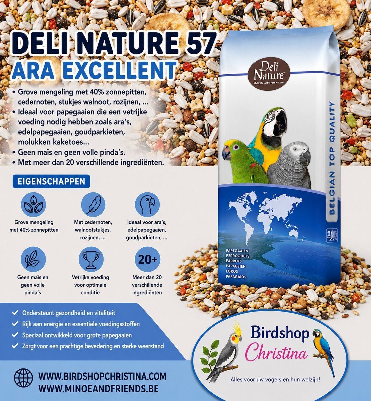 Deli Nature 57 - Ara Excellent 15 kg - Boutique et boutique, Enlèvement