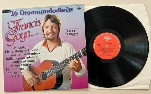 LP FRANCIS GOYA - 16 MÉLODIES DE RÊVE - GUITARE, Compilation, Enlèvement ou Envoi, Utilisé, 12 pouces