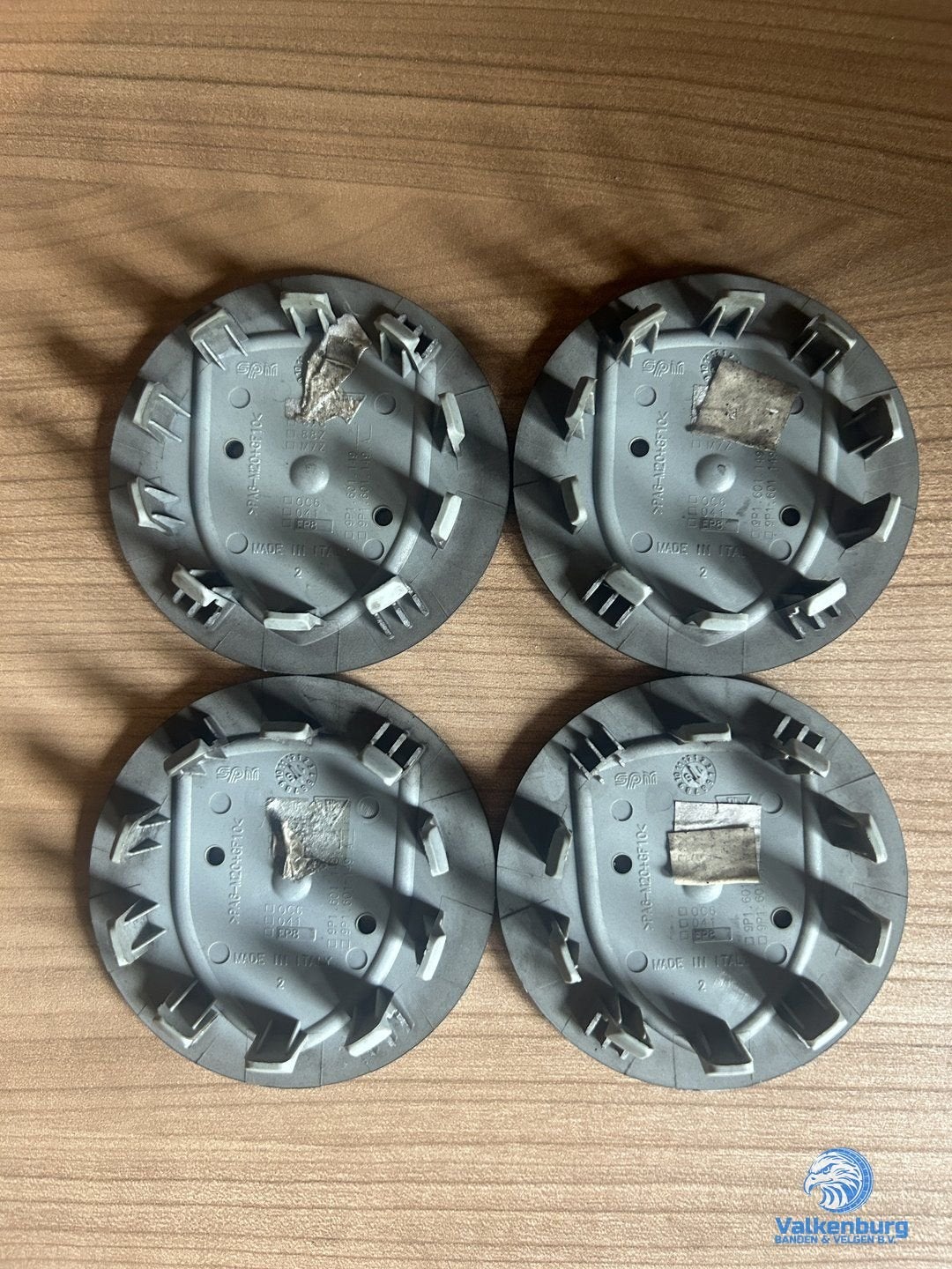 ORIGINELE Porsche Antraciet / Grijs naafkap naafdop set, Auto diversen, Gebruikt, -, Verzenden, -