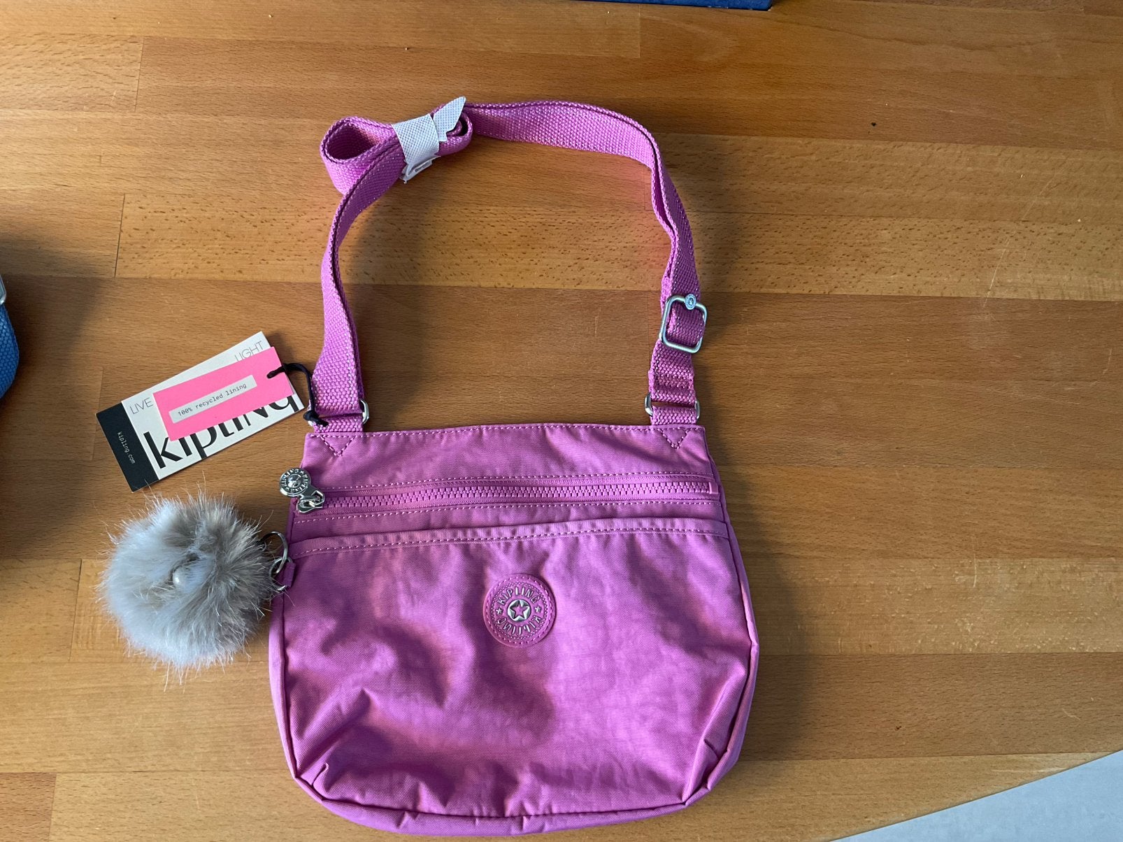 Kipling schoudertasje Emmylou in roze/paars, nieuw, Ophalen of Verzenden, Nieuw, Paars, Kipling