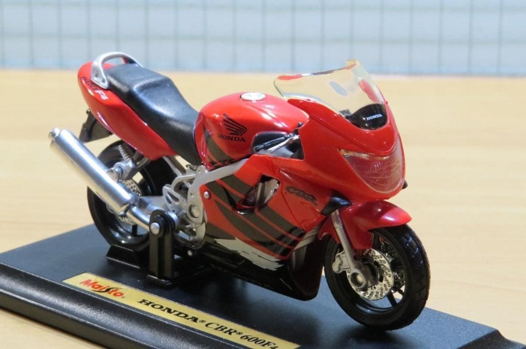 Honda CBR600F4 red 1:18 Maisto, Enlèvement ou Envoi, Neuf, Moteur, Maisto
