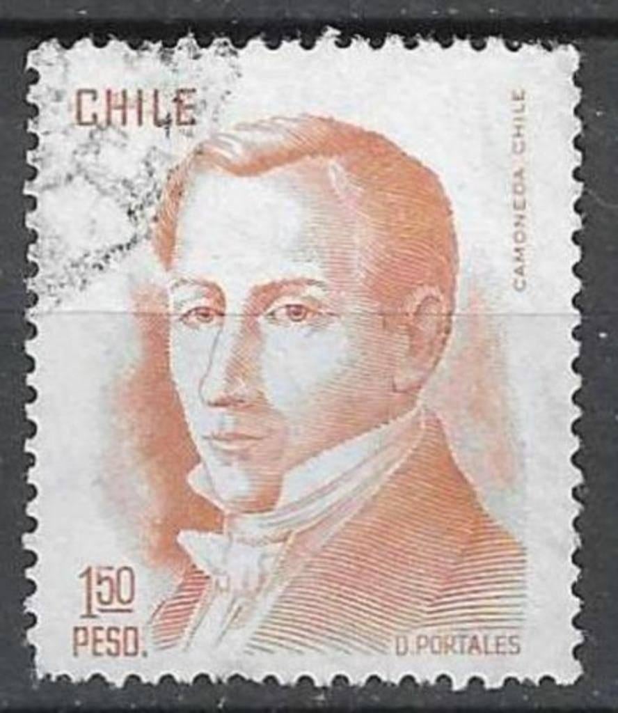 Chili 1976 - Yvert 475 - Diego Portales (ST), Verzenden, Gestempeld