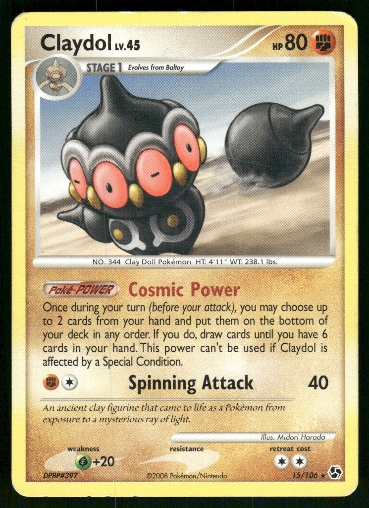 Claydol 15/106 - Great Encounters (NM), Envoi, Utilisé