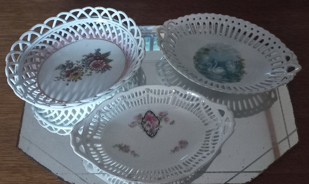Lot de 3 anciens petits plateaux, Antiquités & Art, Enlèvement ou Envoi