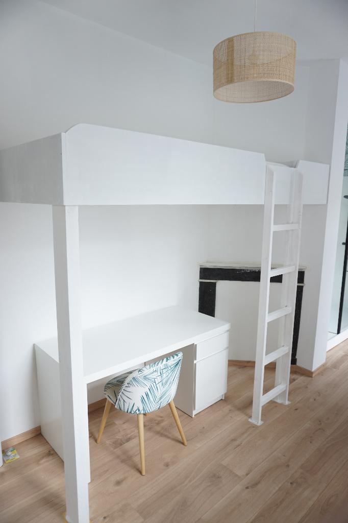 lit mezzanine + matelas + sommier, Enlèvement, Utilisé, Lit mezzanine