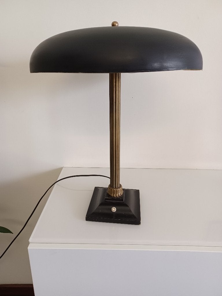 art deco mushroom  bureau lamp, Enlèvement ou Envoi