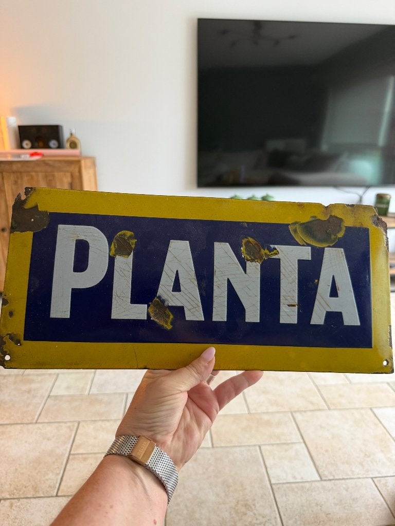 Emaille Bord Planta, Ophalen