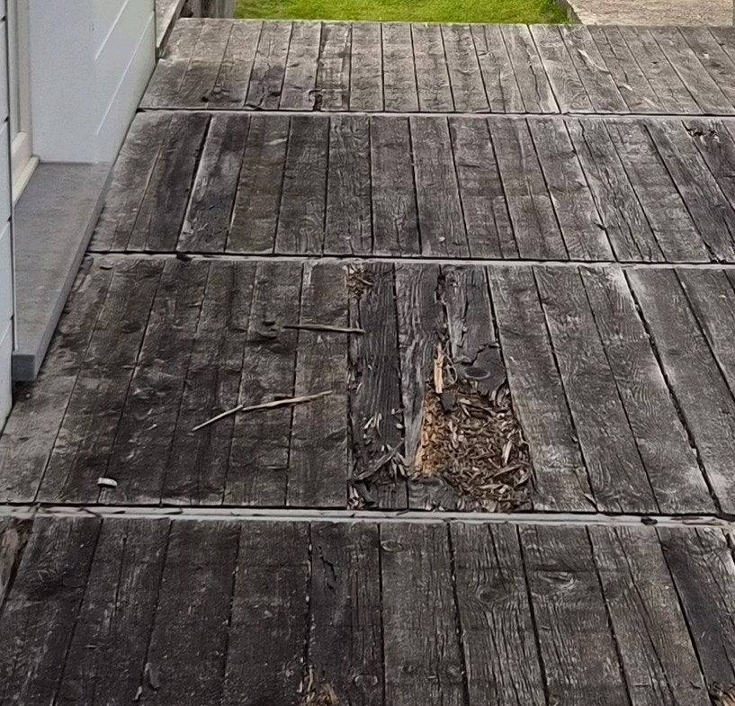 Houten terras te koop, Doe-het-zelf en Bouw, Ophalen, Gebruikt, Minder dan 200 cm