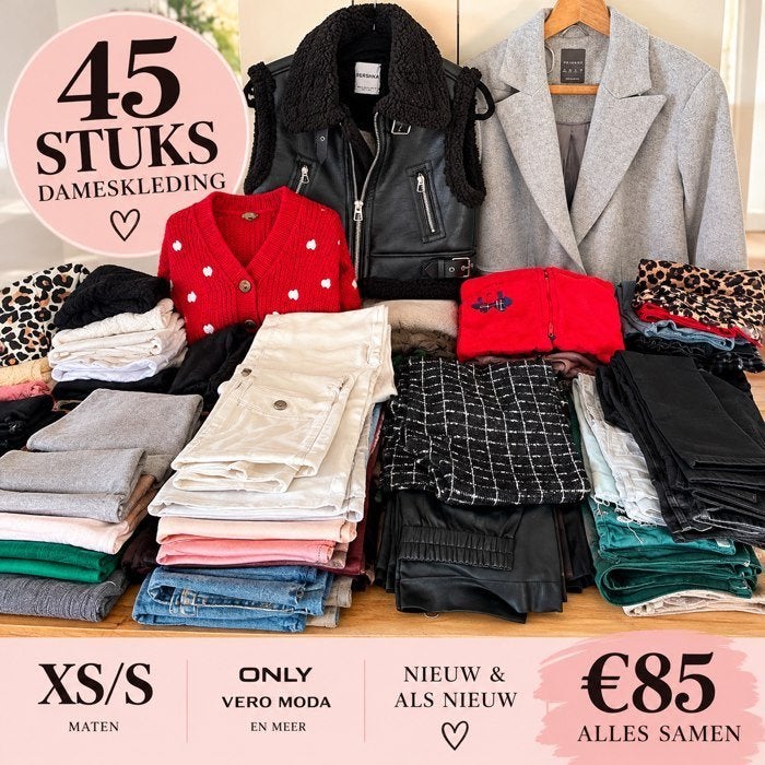 Ensemble de vêtements pour femmes XS/S - 45 pièces, Enlèvement, Neuf, Taille 36 (S)