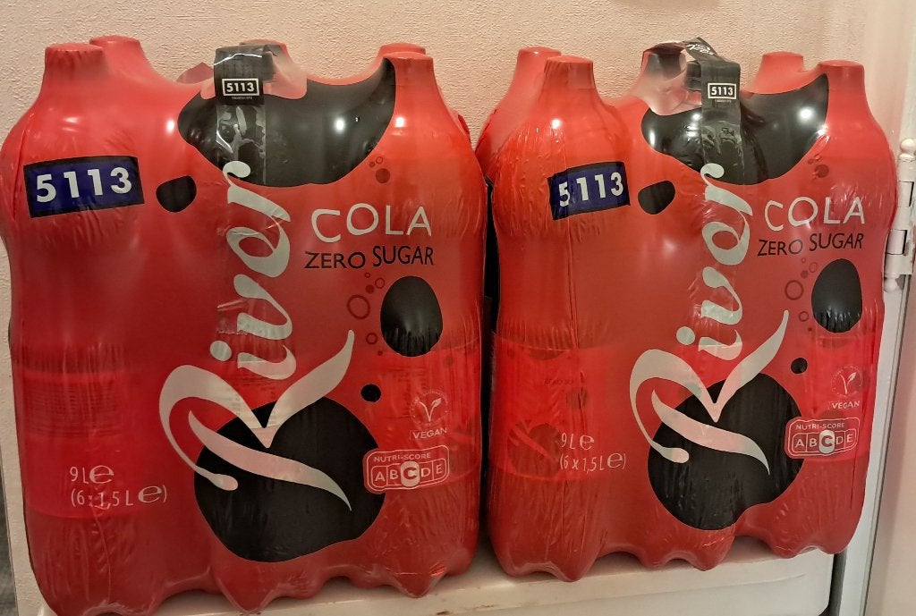 Cola zero suger ( River ) vegan, Ophalen, Nieuw