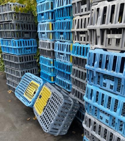 Transportkisten, Ophalen, Gebruikt